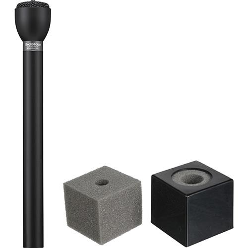 Electro-Voice 635L B Omnidirectional Broadcast Mic with Auray Mic Flag Kit