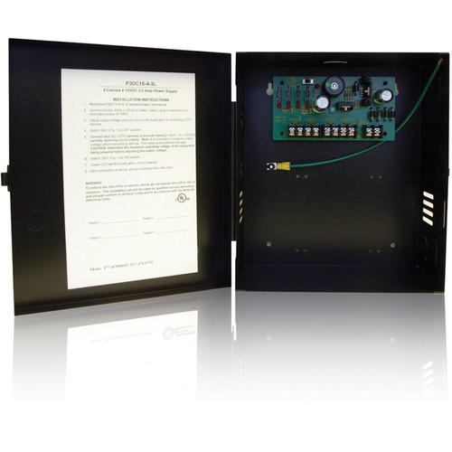 Hanwha Techwin PWR-15DC-4-2UL 4-Camera 6 to 15 VDC 2.5A Power Supply