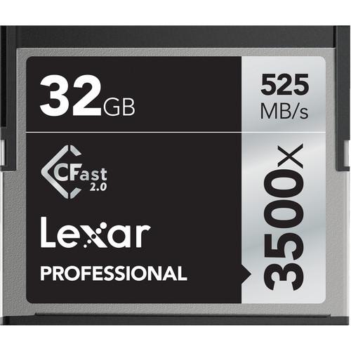 Lexar 32GB Professional 3500x CFast 2.0 Memory Card