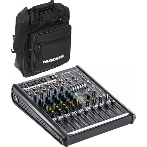 Mackie ProFX8v2 - 8-Channel Live Sound Mixer with Carrying Bag Kit