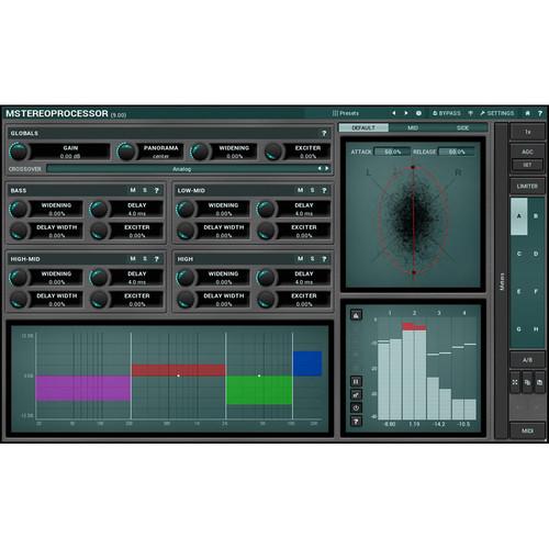 MeldaProduction MStereoProcessor - Multiband Stereo Analyzer Enhancer Plug-In