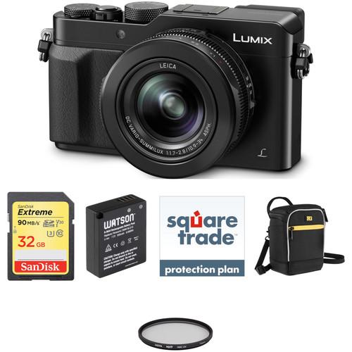 Panasonic Lumix DMC-LX100 Digital Camera Deluxe Kit