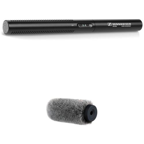 Sennheiser MKE 600 Shotgun Microphone and Auray Fur Windshield Kit