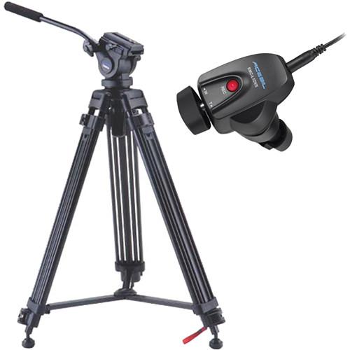 Acebil i-605DX Prosumer Tripod System with RMC-L1DVX Video Lens Zoom Controller