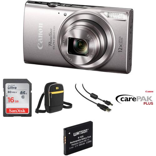 Canon PowerShot ELPH 360 HS Digital Camera Deluxe Kit