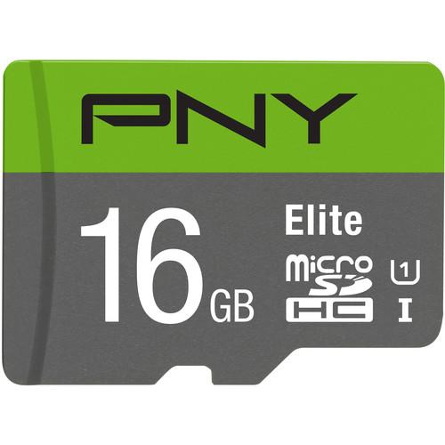 PNY Technologies 16GB Elite UHS-I microSDHC Memory Card