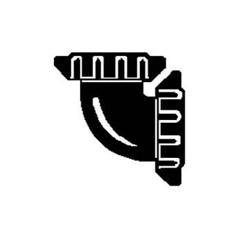 Delta 1 90 Degree Double Slip Coupling Elbows with Nuts and Washers