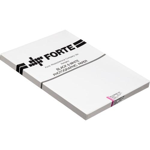 Forte Polygrade V Black & White Variable Contrast RC Medium Weight Glossy Paper 11x14"-50 Sheets