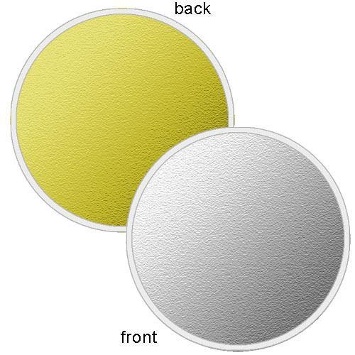 Photoflex LiteDisc Silver Gold Collapsible Circular Reflector