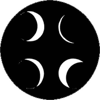 Rosco Standard Steel Gobo #7848 - Moon Phases