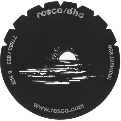 Rosco Standard Steel Gobo #7853 - Midnight Sun