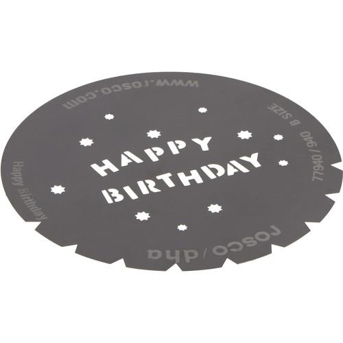 Rosco Standard Steel Gobo #7940 - Happy Birthday