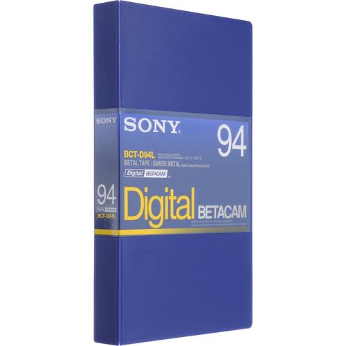 Sony BCT-D94L 94 Minute Digital Betacam