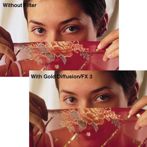 Tiffen 6.6 x 6.6" Gold Diffusion FX 1 4 Filter