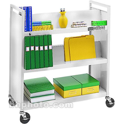 Bretford Mobile Utility Truck with 1 Flat & 4 Slanted Shelves - Aluminum