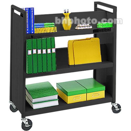 Bretford Mobile Utility Truck with 1 Flat & 4 Slanted Shelves - Raven