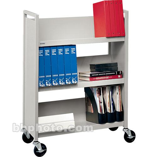 Bretford Mobile Utility Truck with 3 Slanted Shelves - Gray Mist