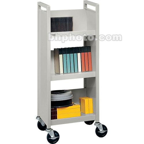 Bretford Mobile Utility Truck with 3 Slanted Shelves - Gray Mist