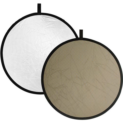 Impact Collapsible Circular Reflector Disc - Soft Gold White - 12"