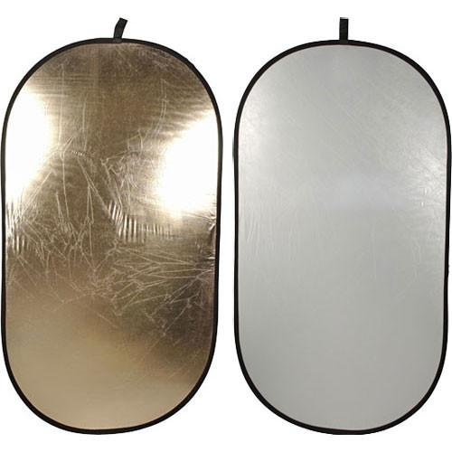 Impact Collapsible Oval Reflector Disc - Soft Gold White - 41x74"