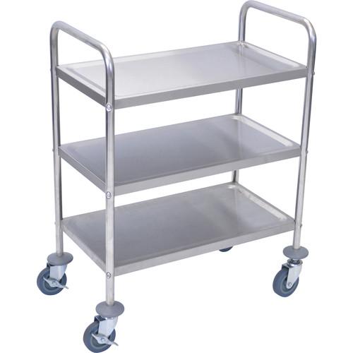 Luxor 3-Shelf Stainless Steel Cart