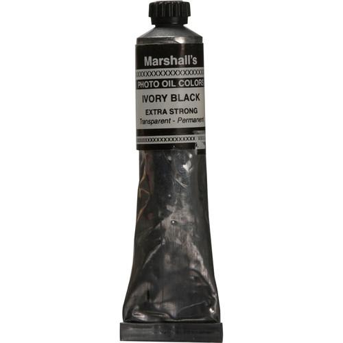 Marshall Retouching Oil Color Paint Extra Strong: Ivory Black - 3 4x4" Tube