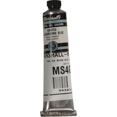 Marshall Retouching Oil Color Paint: Grayed Background Blue - 3 4x4" Tube