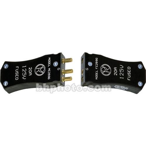 Mole-Richardson MC269G 20 Amp 125 Volt 3-Pin Plug - Fused