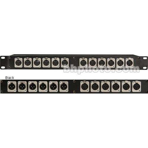 TecNec PBXLR-3 Female XLR to Female XLR Male XLR Patch Bay