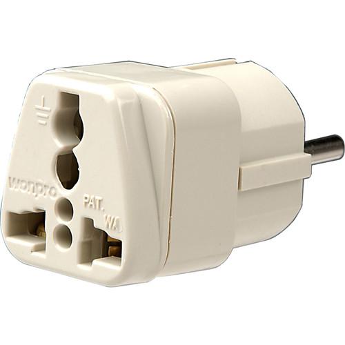 Travel Smart by Conair Adapter Plug NWG1C - Allows Grounded 3-Prong USA Devices to be used in Europe, Travel, Smart, by, Conair, Adapter, Plug, NWG1C, Allows, Grounded, 3-Prong, USA, Devices, to, be, used, Europe
