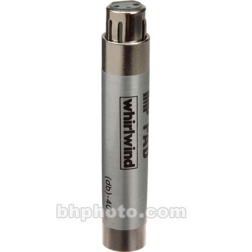 Whirlwind IMPAD10 - In-Line XLR Barrel Transformer with 10 dB Pad