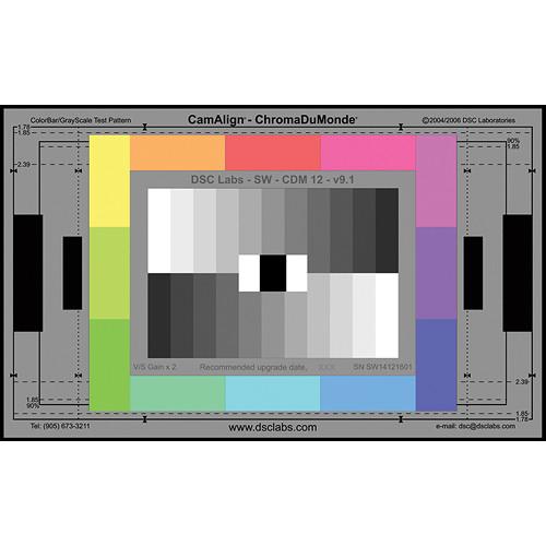 DSC Labs ChromaDuMonde 12 Standard CamAlign Chip Chart