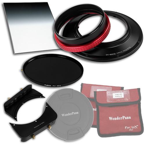 FotodioX WonderPana FreeArc Core Unit Kit for Tokina 16-28mm Lens with 145mm Solid Neutral Density 1.2 and 6.6 x 8.5" Soft-Edge Graduated Neutral Density 0.9 Filters