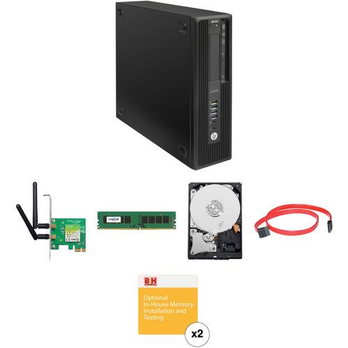 HP Z240 Series Small Form Factor Turnkey Workstation with 16GB RAM, 4TB HDD, and Wireless N Adapter