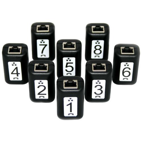 Platinum Tools Network Testing & ID Smart Remotes #1-8 for Net Chaser Ethernet Speed Certifier