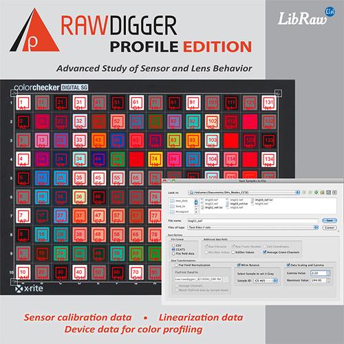RawDigger Software, Profile Edition