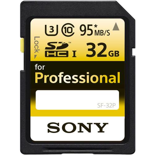 Sony 32GB Ultra-High Durability Professional SDHC UHS-I Memory Card