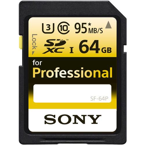 Sony 64GB Ultra-High Durability Professional SDXC UHS-I Memory Card