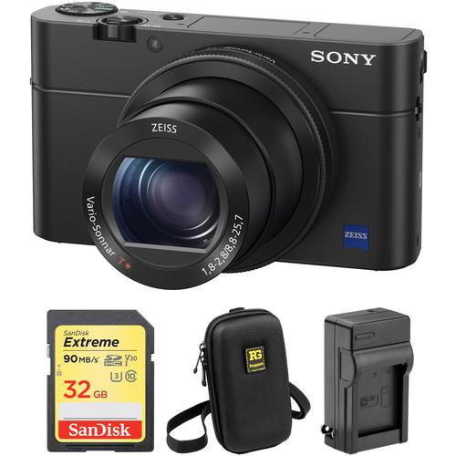 Sony Cyber-Shot DSC-RX100 IV Digital Camera with Free Accessory Kit