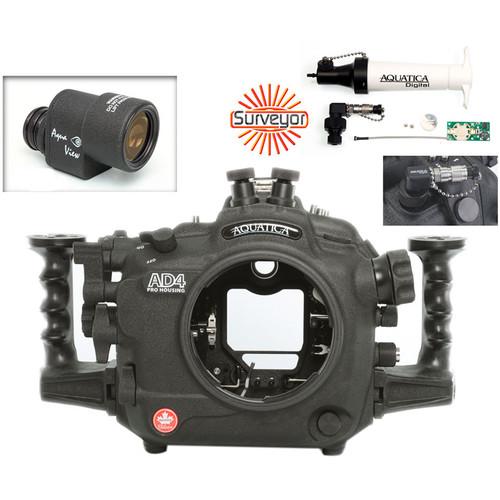 Aquatica AD4 Underwater Housing for Nikon D4 with Aqua VF and Vacuum Check System