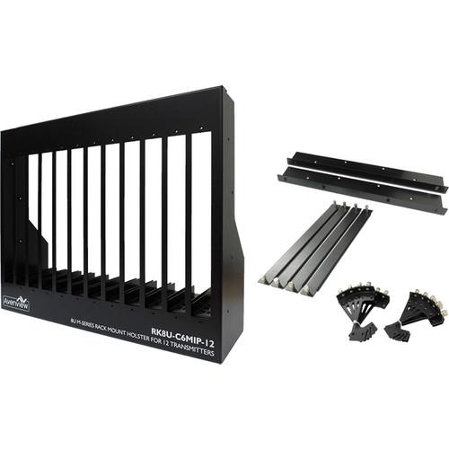 Avenview 8 RU, 12-Slot Rack-Mount Chassis Holster for HDM-C6MWIP HDM-C6MXIP Transmitters