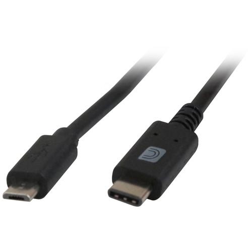 Comprehensive USB 2.0 Type-C Male to Micro-B Male Cable