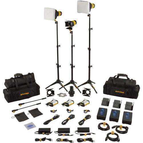 Dedolight DLED3 TURBO 3-Light Master Daylight Kit