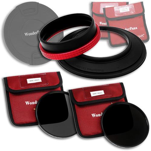 FotodioX WonderPana 145 Core Unit Kit for Tokina 16-28mm Lens with 145mm Solid Neutral Density 1.2 and 145mm Solid Neutral Density 1.5 Filters