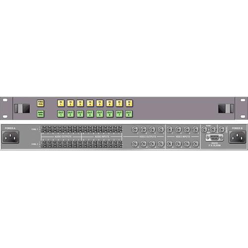 Link Electronics 8 x 8 Analog Video Routing Switcher with Stereo Audio