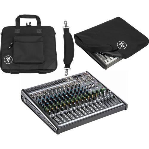 Mackie ProFX16v2 16-Channel Mixer with Dust Cover & Carry Bag Kit