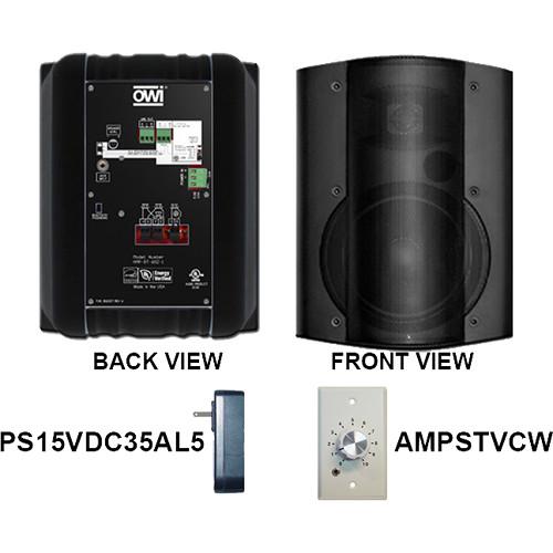 OWI Inc. AMP-BT-602-1BVC Surface-Mountable Bluetooth Speaker with Volume Control Panel