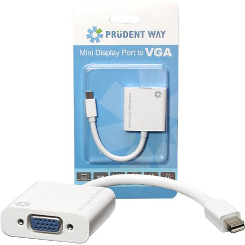 Prudent Way Mini-DisplayPort to VGA Adapter