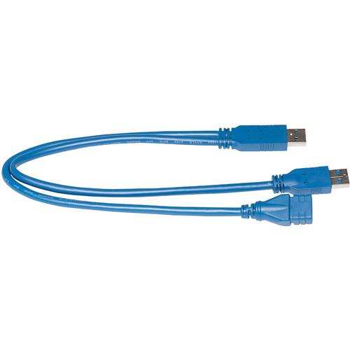 Video Devices USB 3.0 Type-A to Two USB 2.0 Type-A Y Splitter Cable