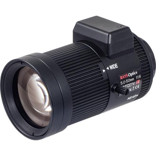 Vivotek CS-Mount 5-50mm f 1.6 Varifocal Lens with DC Auto-Iris
